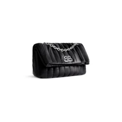 Borsa Con Catena Monaco Piccola Trapuntata  da Donna in Nero