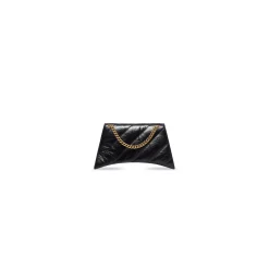 Borsa Crush Con Catena Xs Trapuntata   da Donna in Nero