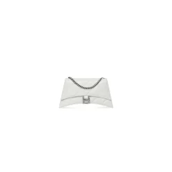 Borsa Crush Con Catena Xs Trapuntata da Donna in Bianco Ottico