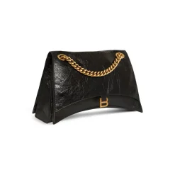 Borsa Crush Grande Con Catena  da Donna in Nero