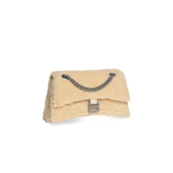 Borsa Crush Piccola Con Catena  da Donna in Beige