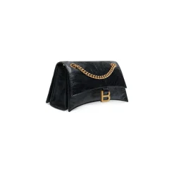 Borsa Crush Piccola Con Catena  da Donna in Nero