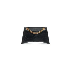 Borsa Crush Piccola Con Catena  da Donna in Nero