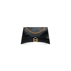 Borsa Crush Piccola Con Catena  da Donna in Nero