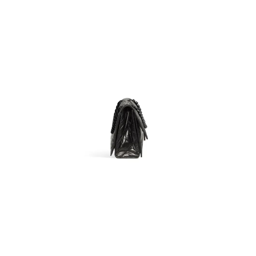 Borsa Crush Piccola Trapuntata Con Catena da Donna in Nero