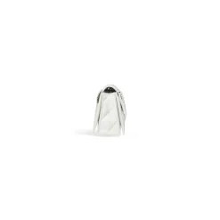 Borsa Crush Piccola Trapuntata Con Catena da Donna in Bianco Ottico
