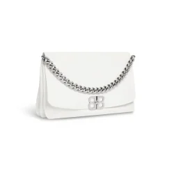 Borsa Flap Bb Soft Grande da Donna in Bianco Ottico