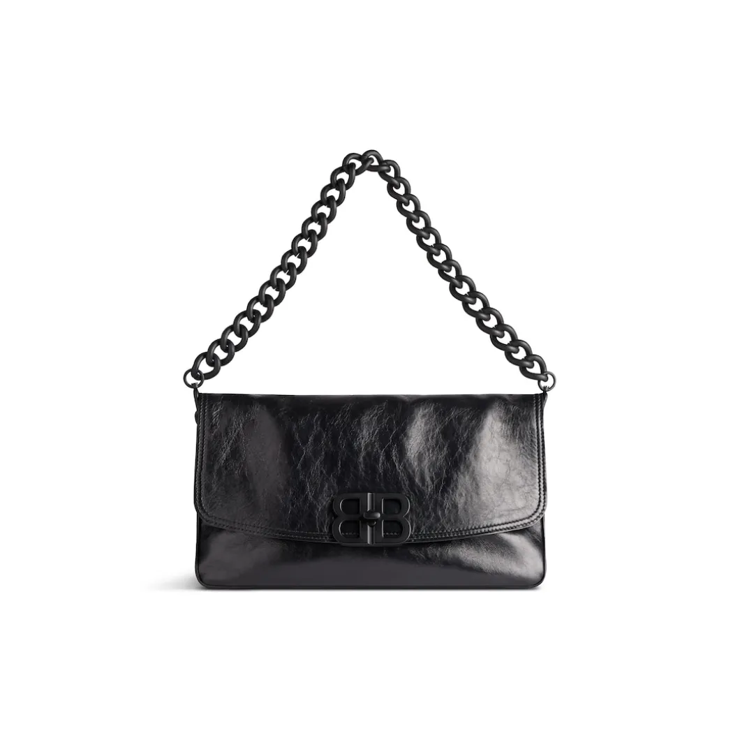 Borsa Flap Bb Soft Media in Nero