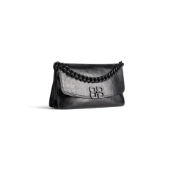 Borsa Flap Bb Soft Media  in Nero
