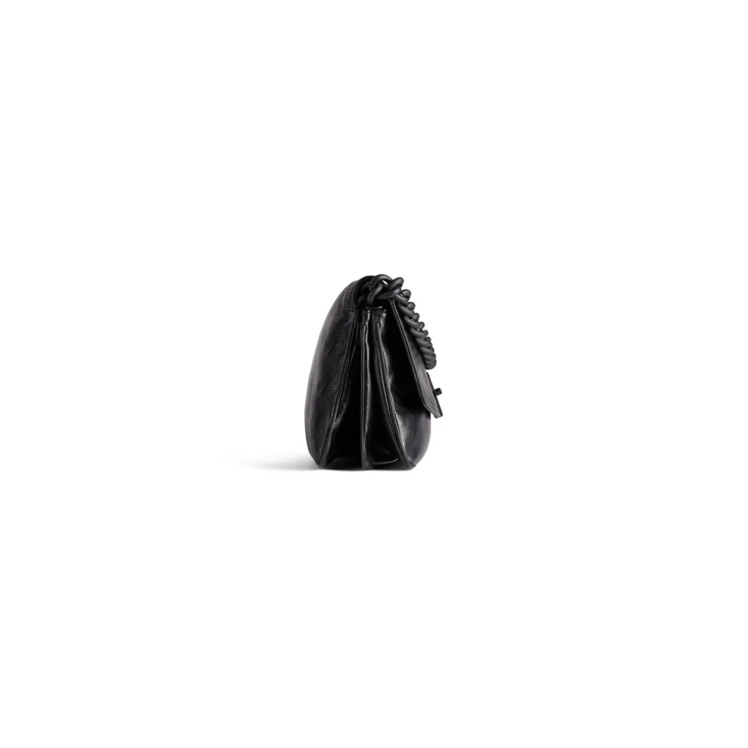 Borsa Flap Bb Soft Media in Nero
