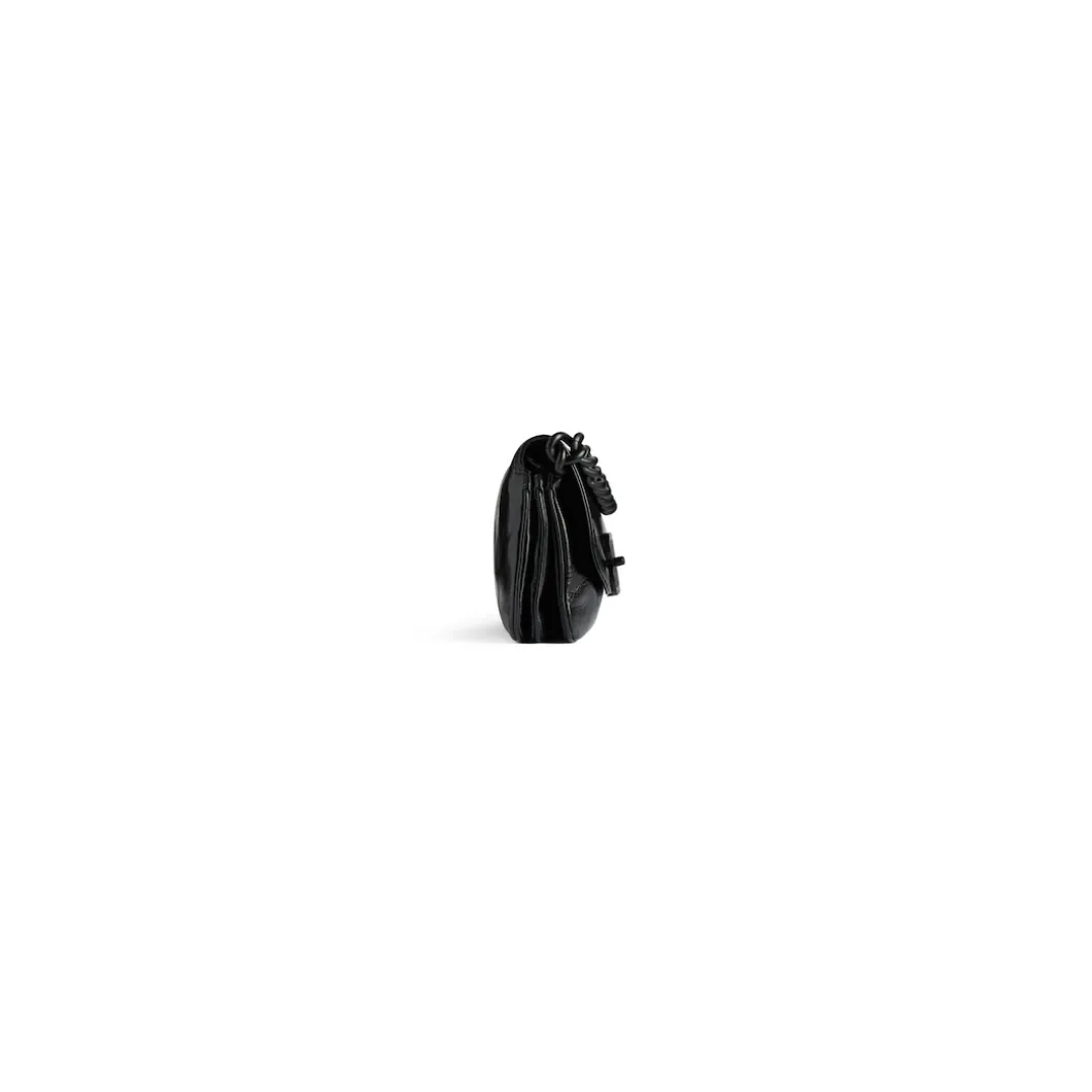 Borsa Flap Bb Soft Piccola in Nero