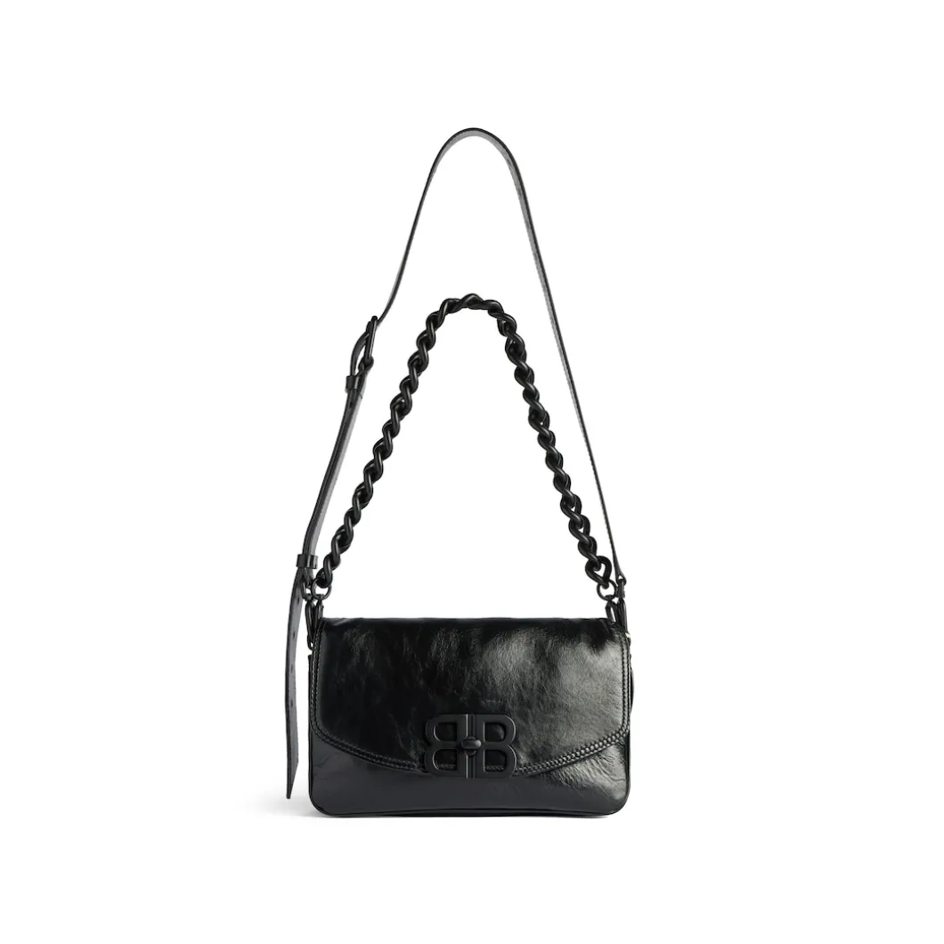 Borsa Flap Bb Soft Piccola in Nero