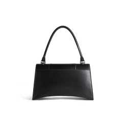 Borsa Hourglass Hinge Media da Donna in Nero