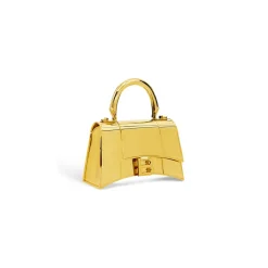 Borsa Hourglass Metal Xs  da Donna in Oro