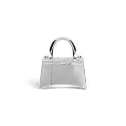 Borsa Hourglass Metal Xs da Donna in Argento