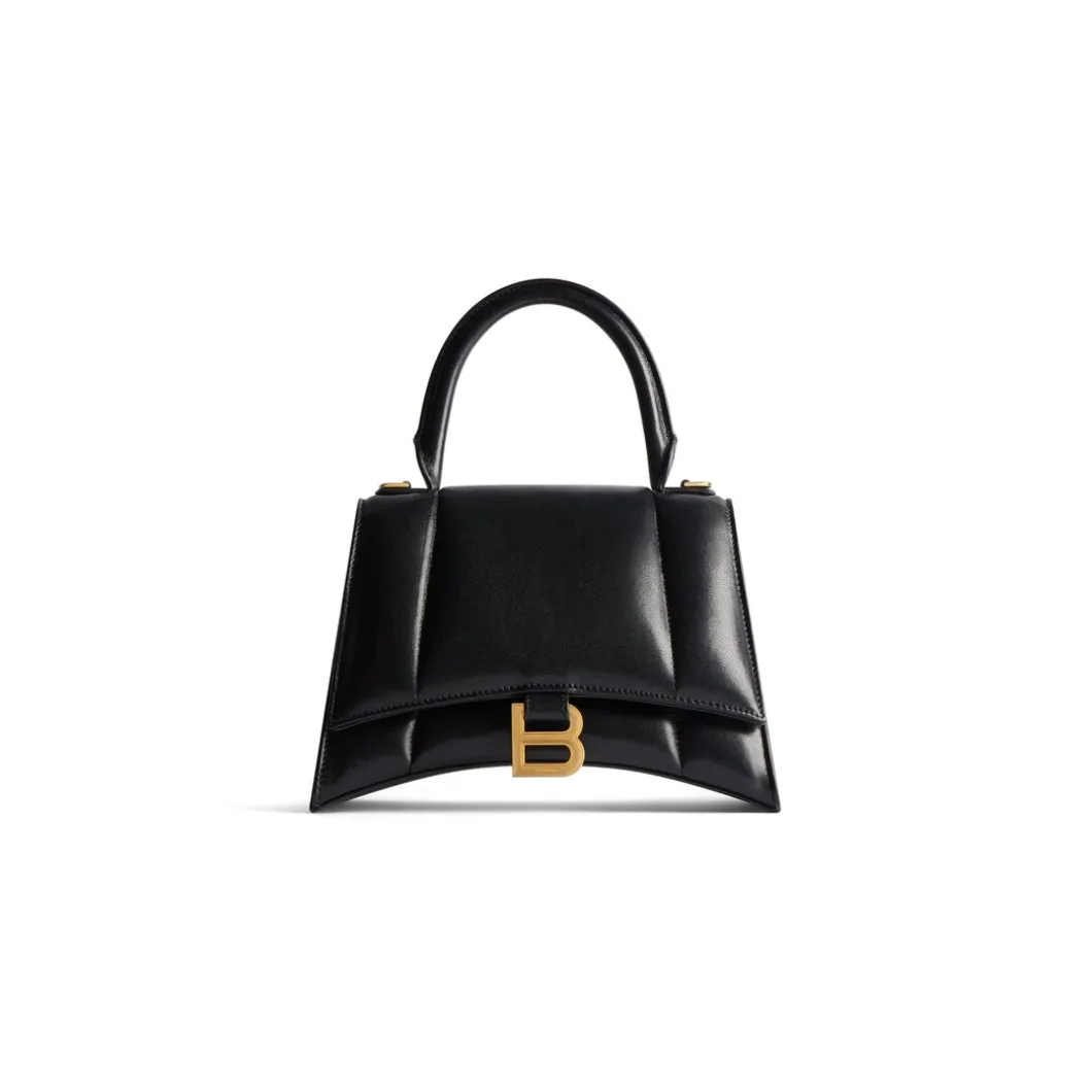 Borsa Hourglass Piccola da Donna in Nero