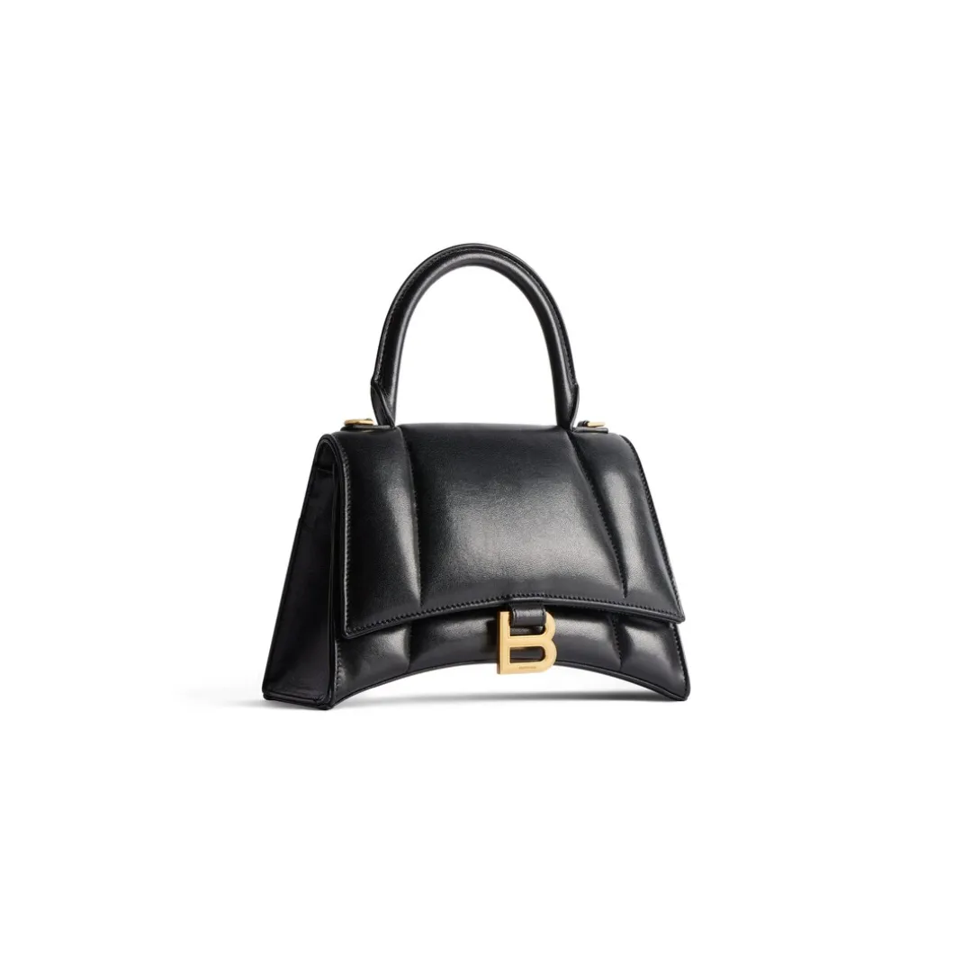 Borsa Hourglass Piccola da Donna in Nero