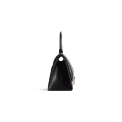 Borsa Hourglass Piccola da Donna in Nero