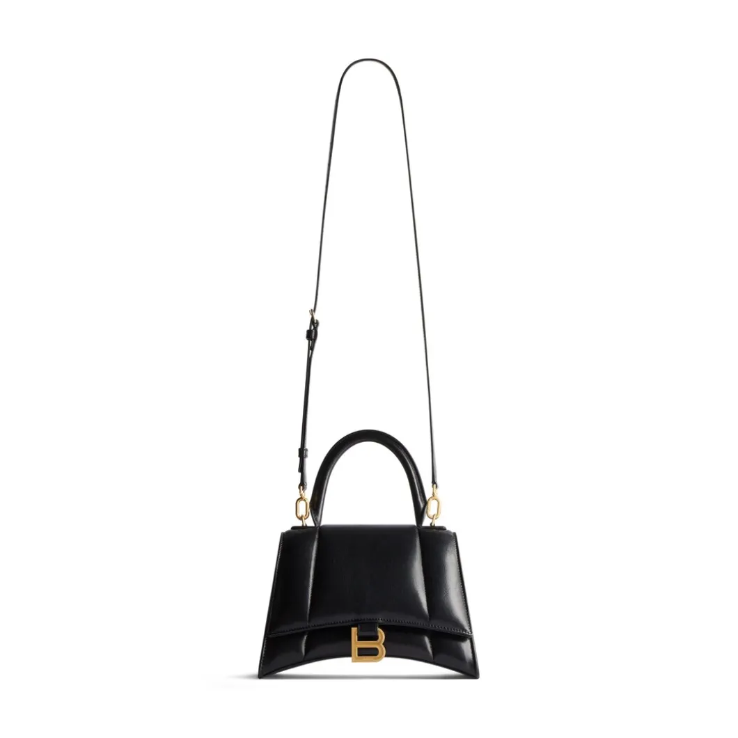 Borsa Hourglass Piccola da Donna in Nero