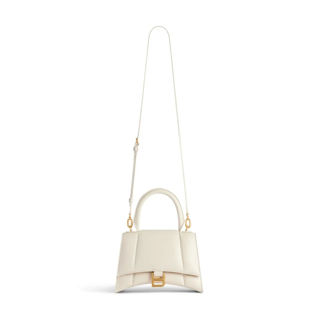Borsa Hourglass Piccola da Donna in Beige Chiaro