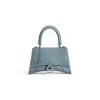 Borsa Hourglass Piccola In Denim Girly Allover da Donna in Azzurro