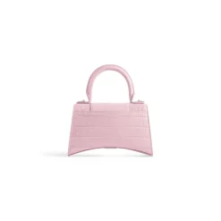 Borsa Hourglass Xs Con Lavorazione Coccodrillo da Donna in Rosa