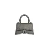 Borsa Hourglass Xs Con Strass  da Donna in Grigio
