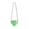 Borsa Le Cagole Heart Mini  da Donna in Verde Chiaro