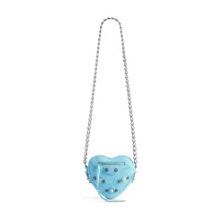 Borsa Le Cagole Heart Mini da Donna in Blu