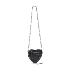 Borsa Le Cagole Heart Mini  da Donna in Nero
