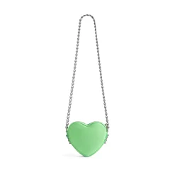 Borsa Le Cagole Heart Mini da Donna in Verde Chiaro