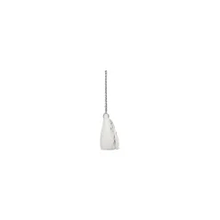 Borsa Le Cagole Mini Con Catena Con Lavorazione Coccodrillo da Donna in Bianco