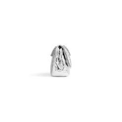 Borsa Monaco Mini Metallizzata da Donna in Argento