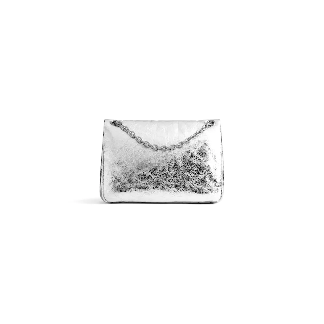 Borsa Monaco Mini Metallizzata da Donna in Argento