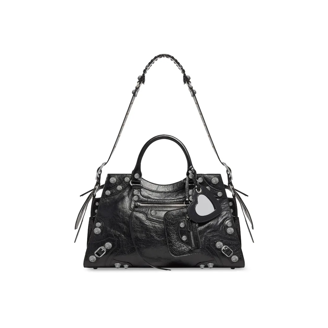 Borsa Neo Cagole City Con Strass da Donna in Nero