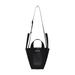 Borsa Tote A Tracolla Everyday Xs North-south In Pelle Di Vitello Granata da Donna in Nero