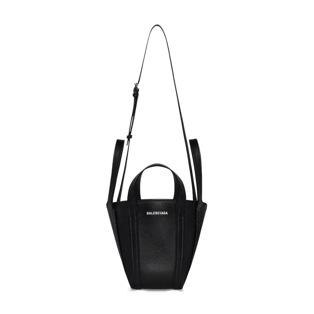 Borsa Tote A Tracolla Everyday Xs North-south In Pelle Di Vitello Granata da Donna in Nero