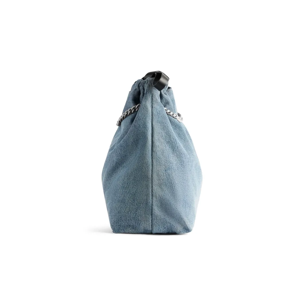 Borsa Tote Crush Media In Denim da Donna in Blu