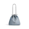 Borsa Tote Crush Piccola In Denim da Donna in Blu