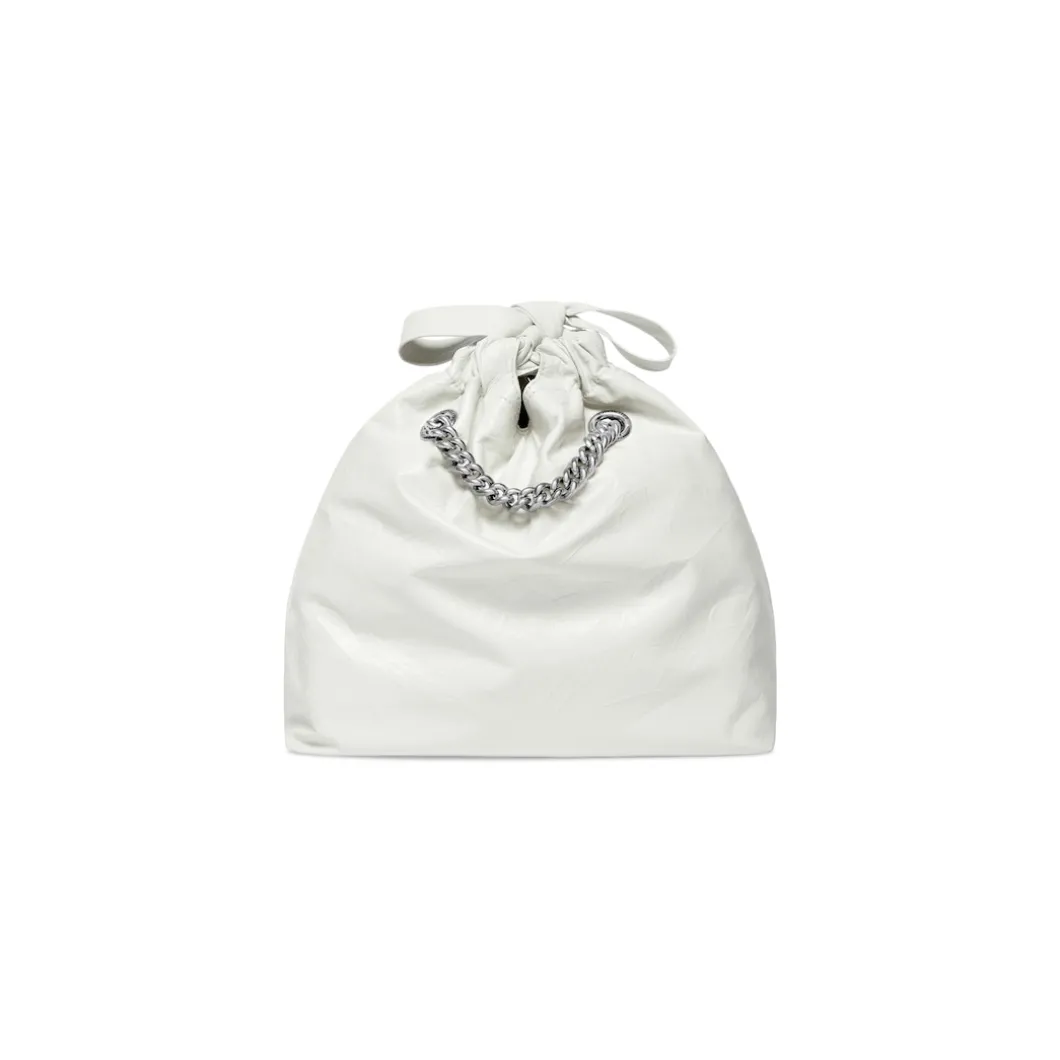 Borsa Tote Crush Piccola da Donna in Bianco Ottico