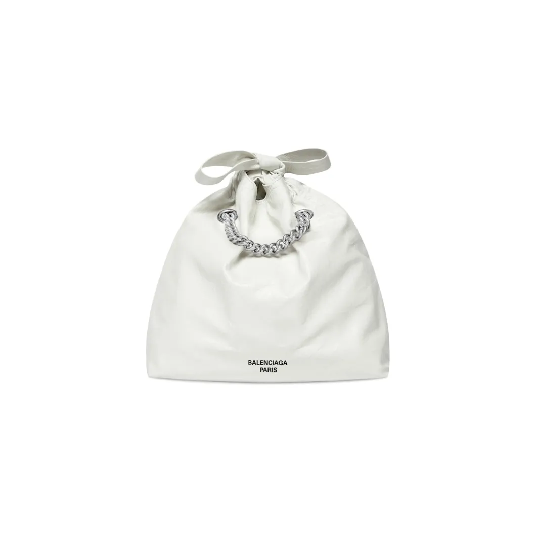 Borsa Tote Crush Piccola da Donna in Bianco Ottico