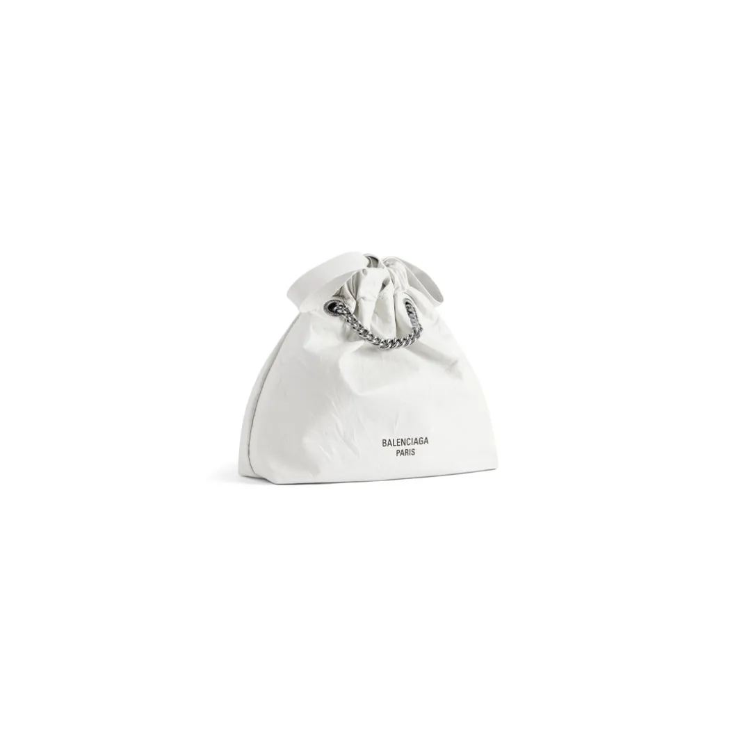 Borsa Tote Crush Xs da Donna in Bianco