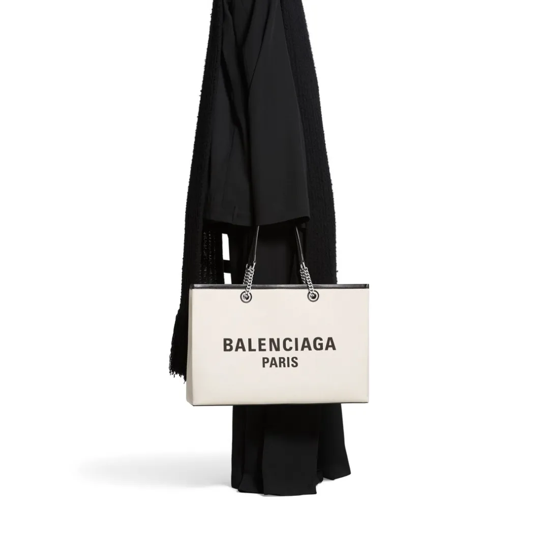 Borsa Tote Duty Free Grande da Donna in Naturale