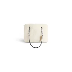 Borsa Tote Duty Free Piccola da Donna in Beige Chiaro