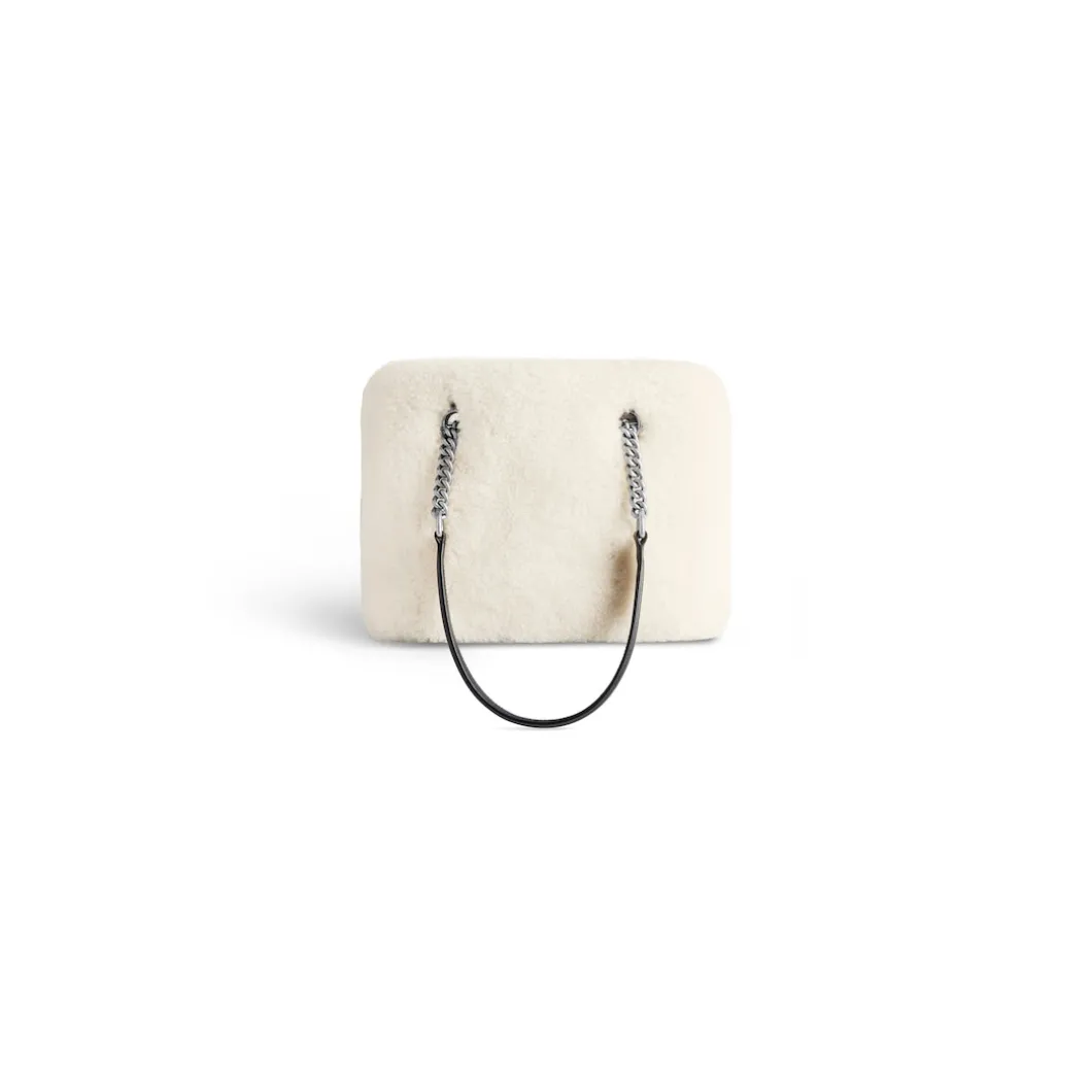 Borsa Tote Duty Free Piccola da Donna in Beige Chiaro