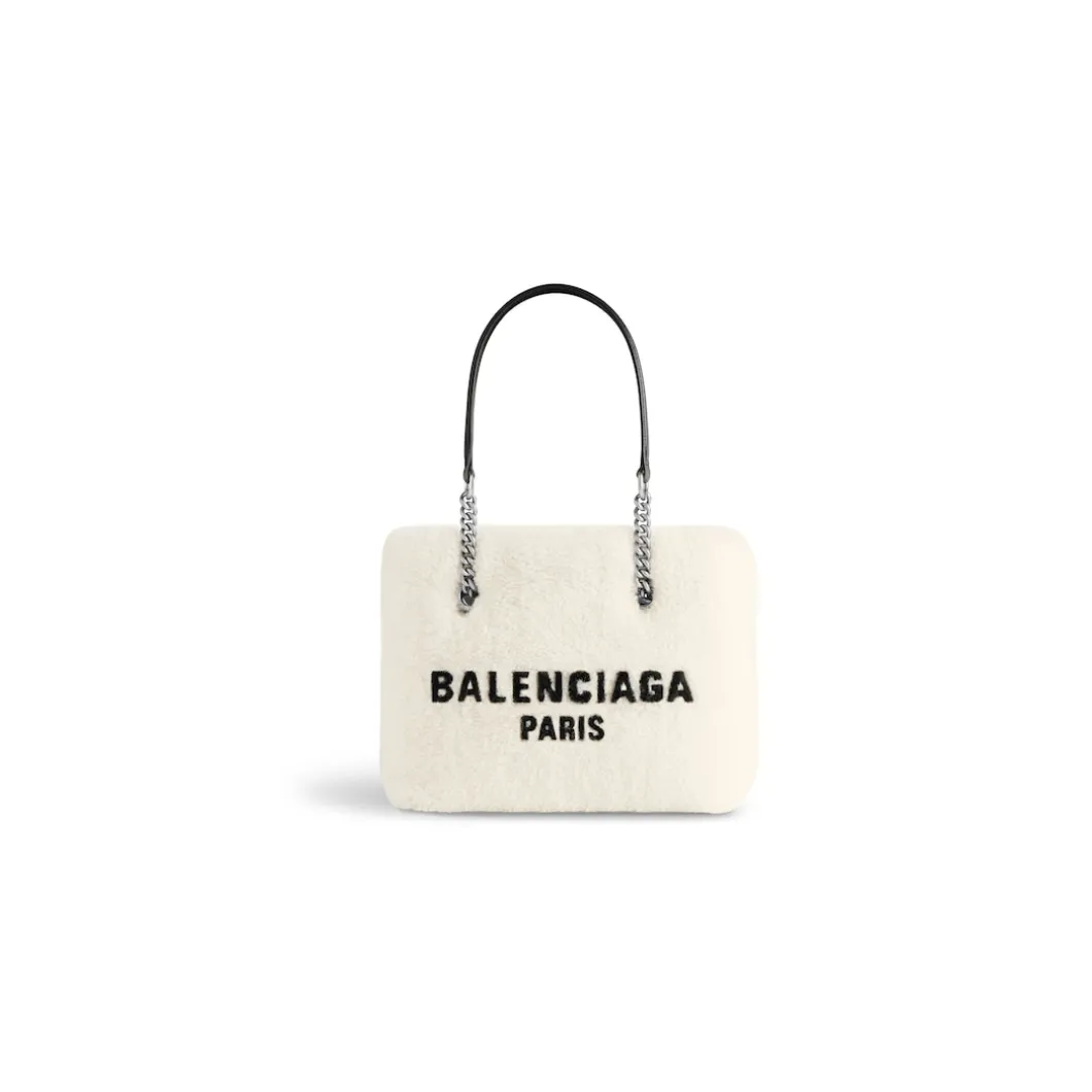 Borsa Tote Duty Free Piccola da Donna in Beige Chiaro