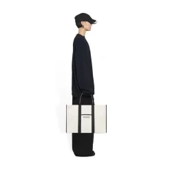 Borsa Tote Hardware Large in Beige