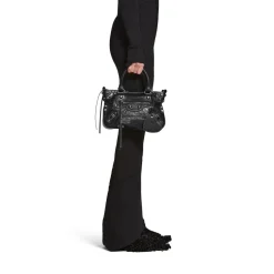 Borsa Tote Neo Cagole Media da Donna in Nero