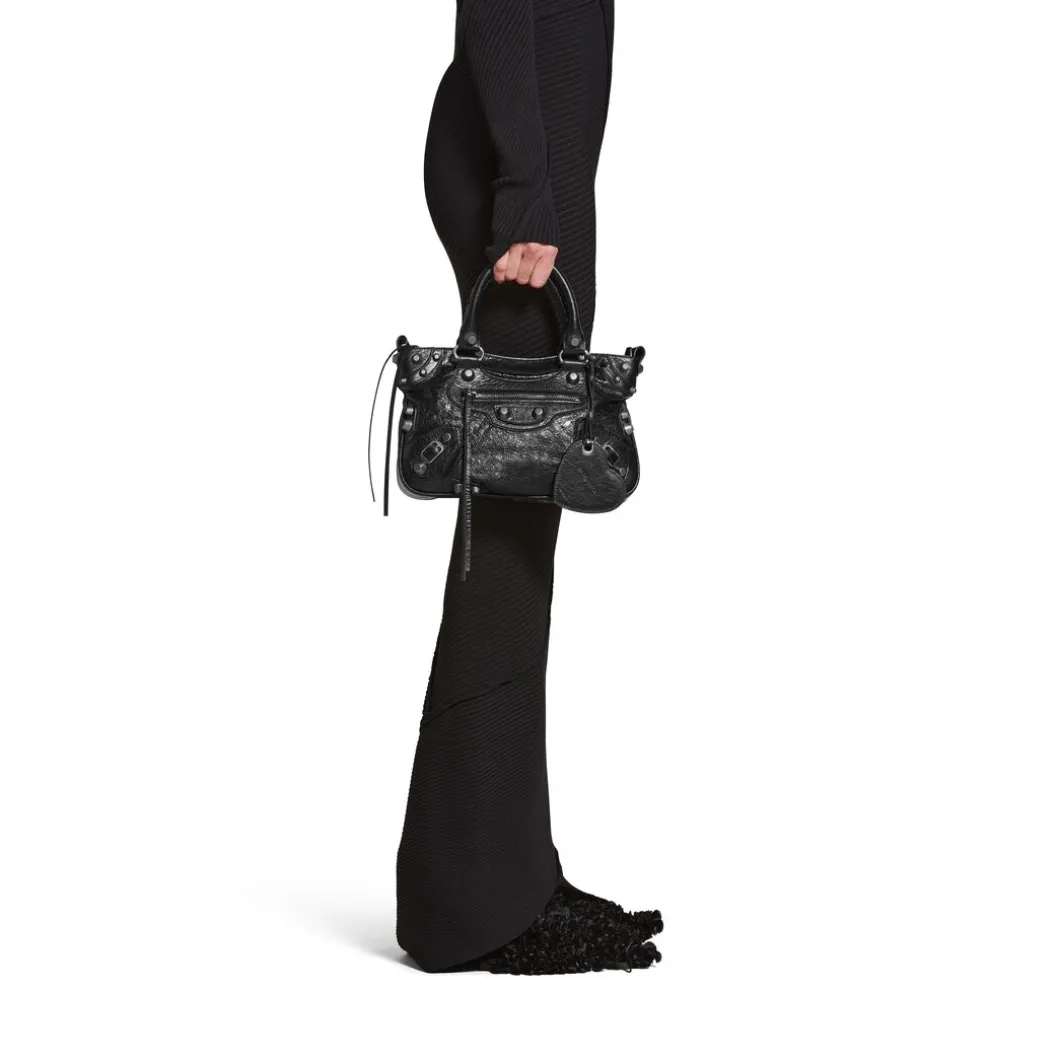 Borsa Tote Neo Cagole Media da Donna in Nero