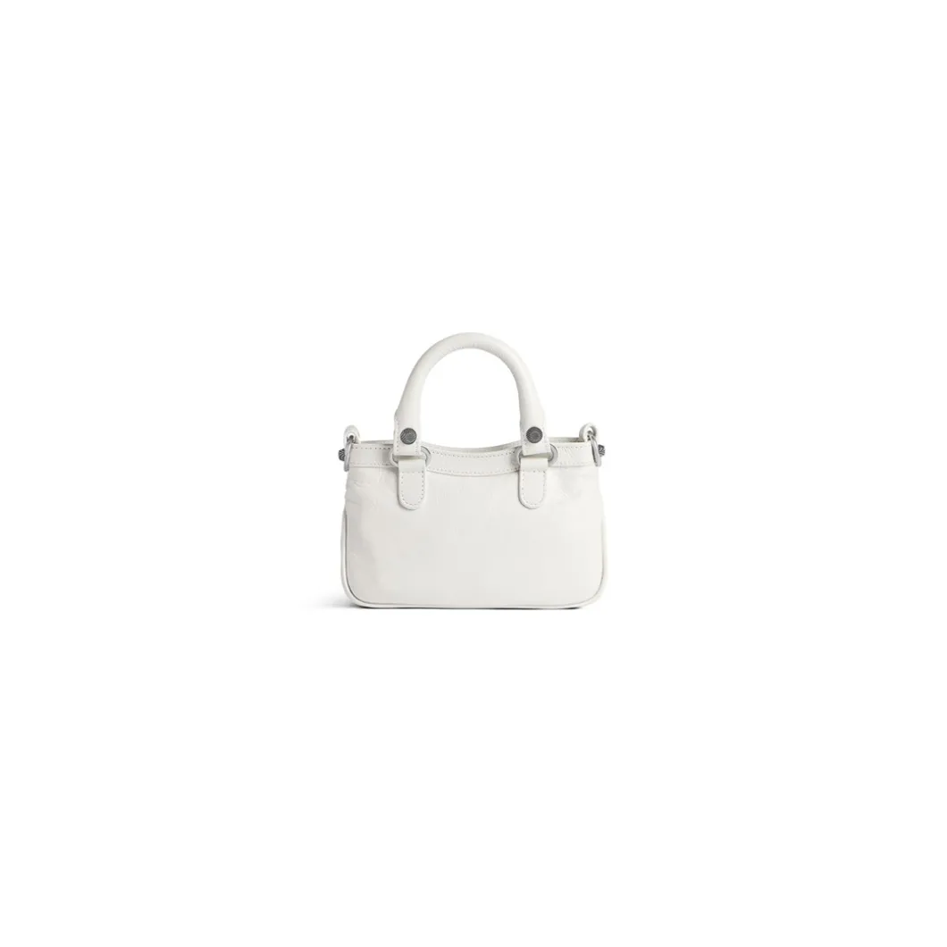 Borsa Tote Neo Cagole Mini da Donna in Bianco